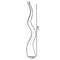 Tall Ceramic Black Animal Horn Floor Vase Elegant for Entryway Dining Living Room Decor Statement Piece with Distinctive Antler-Inspired Design Blending Contemporary Elegance and Nature-Inspired